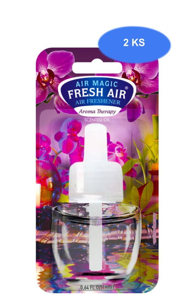 Fresh Air náhradná náplň elektrického osviežovača 19 ml Aroma Therapy (2 ks
